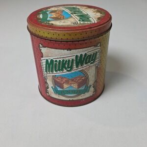 Milky Way Candy Bar Storage Tin 1989 Edition Vintage Advertising‎